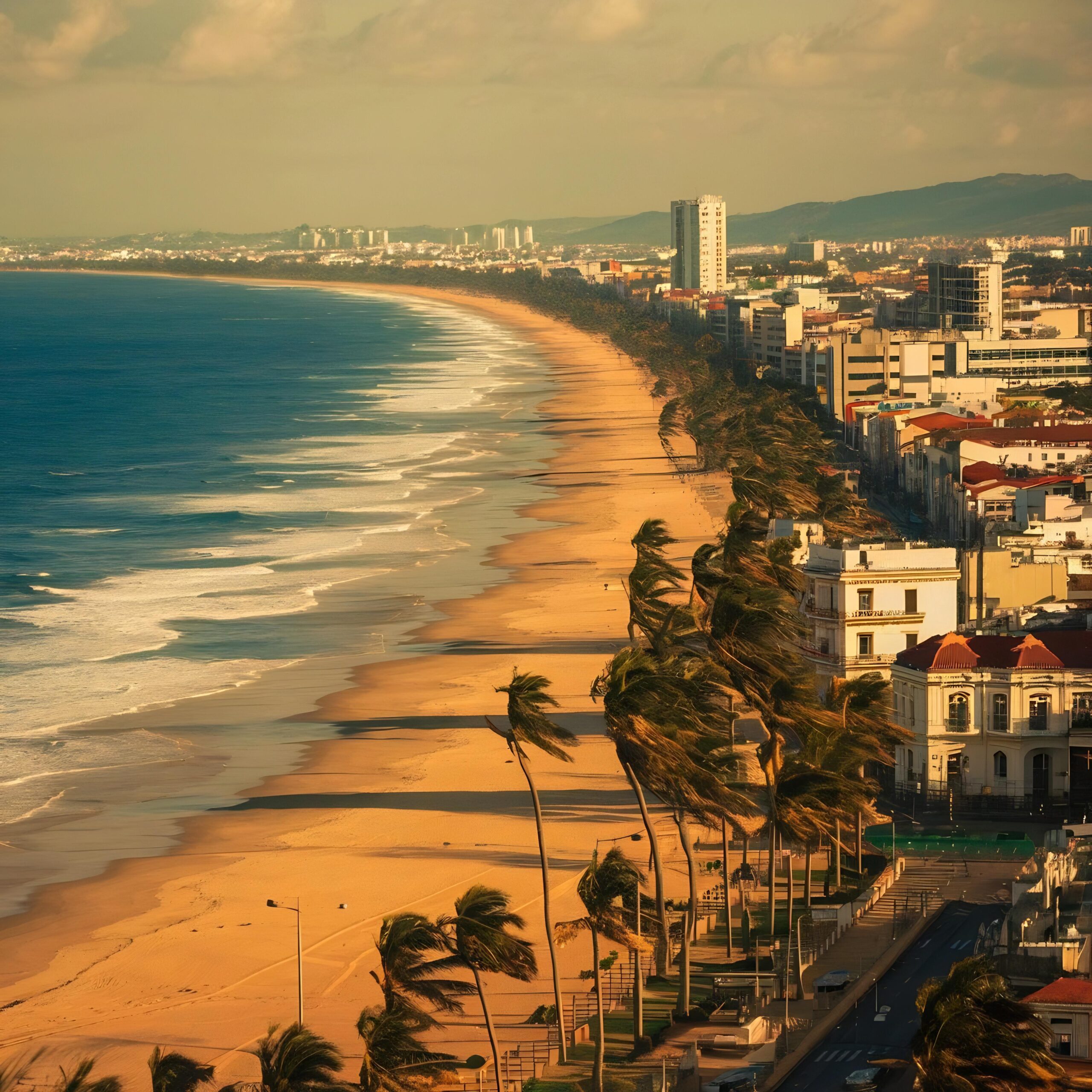 Destinos joao pessoa paraiba brazil march 21 2009 aerial view city showing beaches